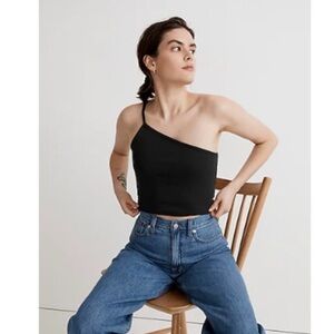 NWT Madewell one shoulder crop tank
